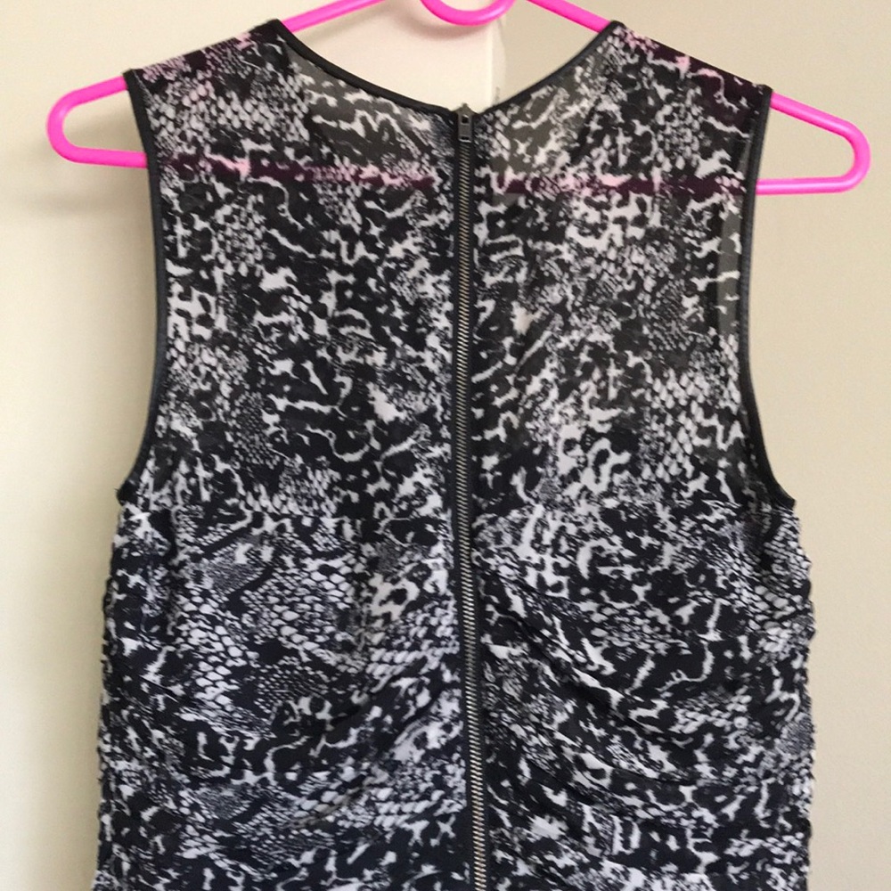 Animal Print Ruffled Cocktail Dress - Picture 6 of 7